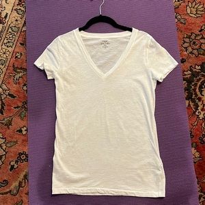 J Crew Slub Cotton T-shirt White size Small S